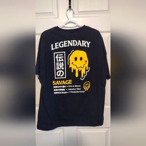 Legendary Graphic T-Shirt with Yellow Smiley